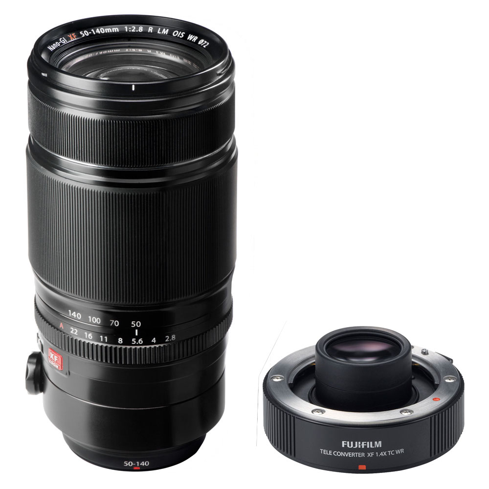 Fujifilm Fujinon XF50-140mm 2.8 R LM OIS WR + Telekonverter XF1.4X TC WR