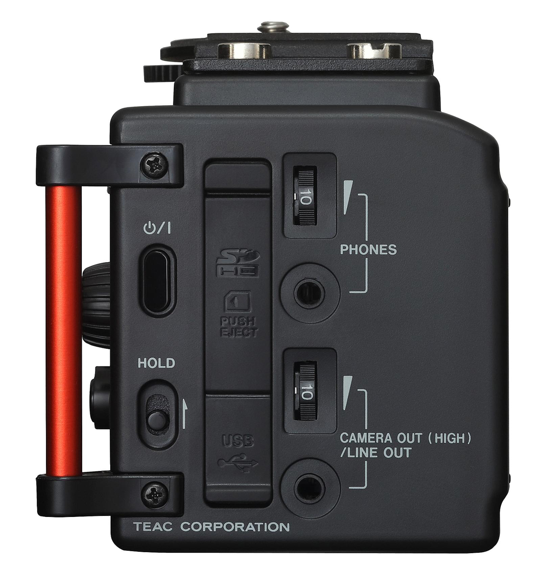 Tascam DR-60DMK2 4-Spur-Audiorecorder für Tonaufnahmen mit DSLR-Kameras