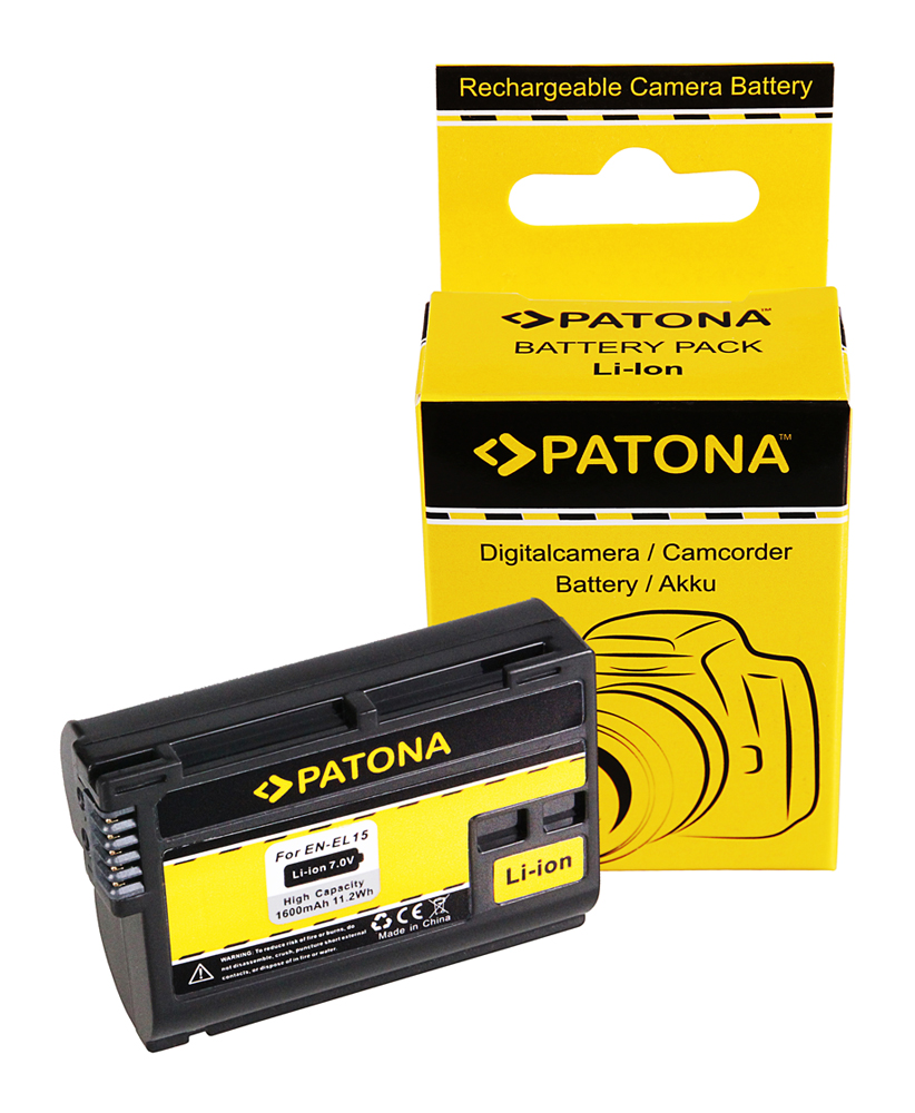 PATONA Hochleistungs LithIonen-Akku wie Nikon EN-EL15