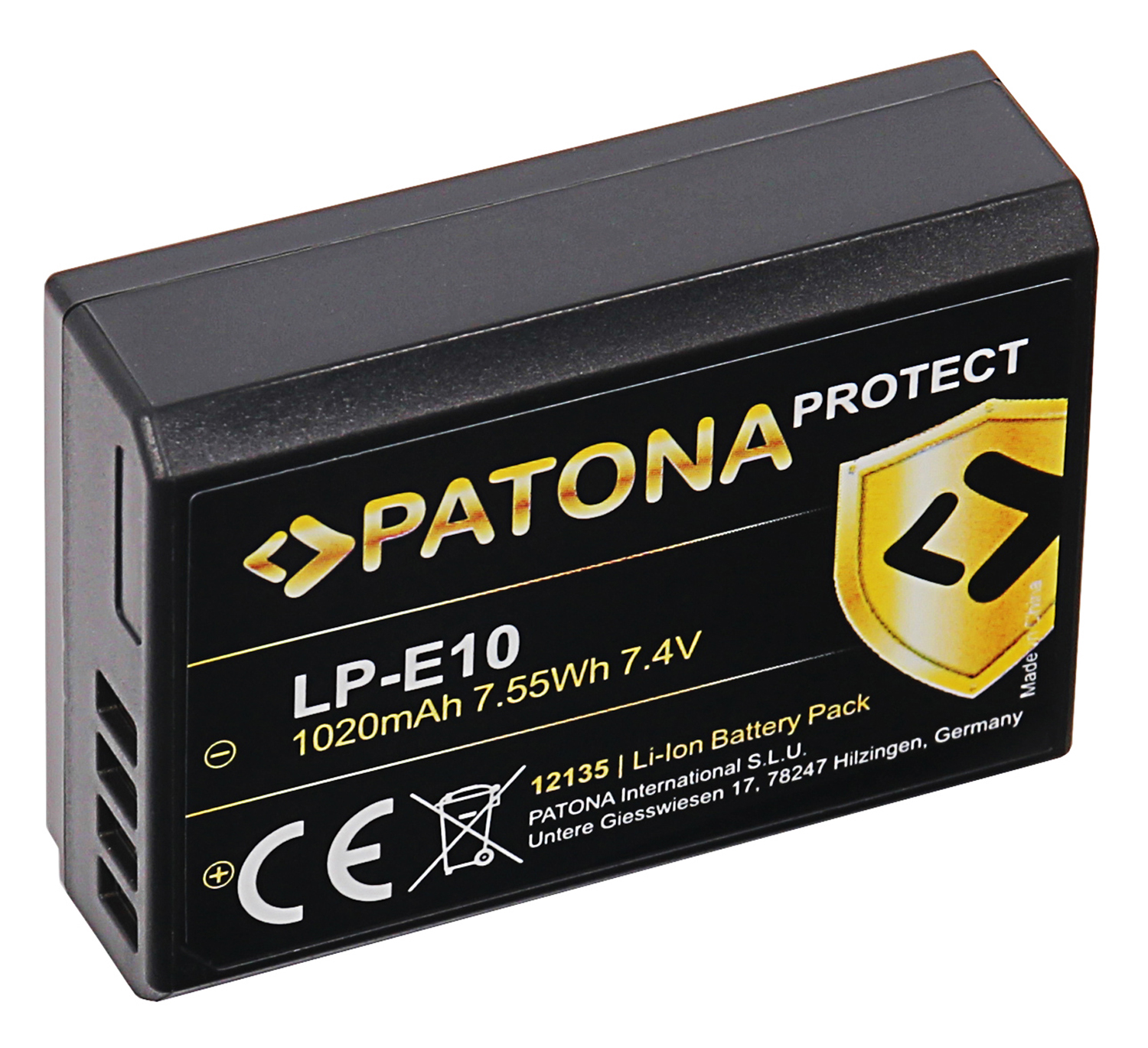 PATONA Protect Akku wie Canon LP-E10
