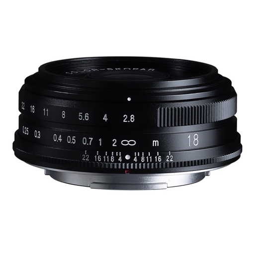 Voigtländer Color-Skopar 18mm 2.8 ASPH. schwarz für Fuji X