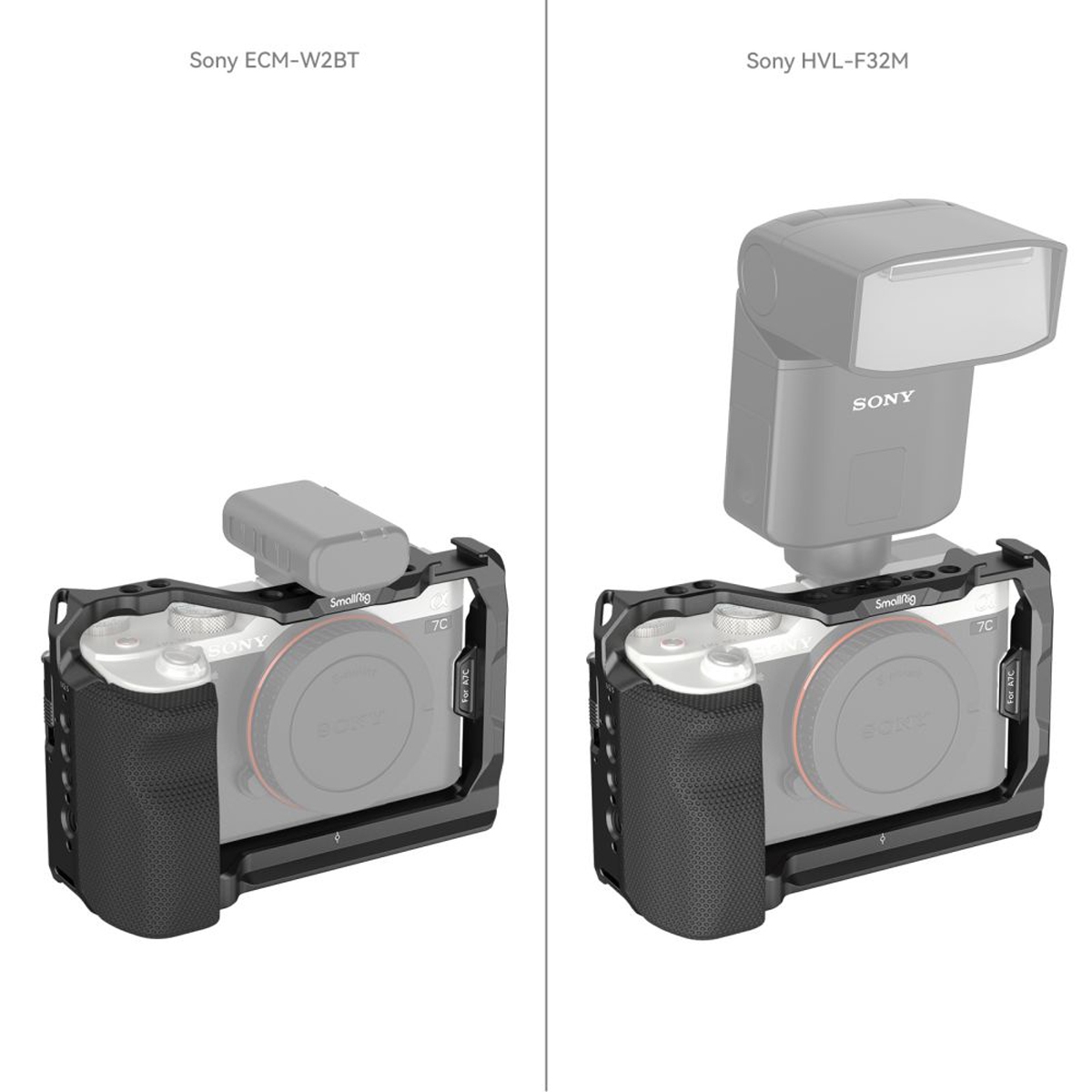 SmallRig 3212B Cage für Sony A7C Kamera mit Seitengriff