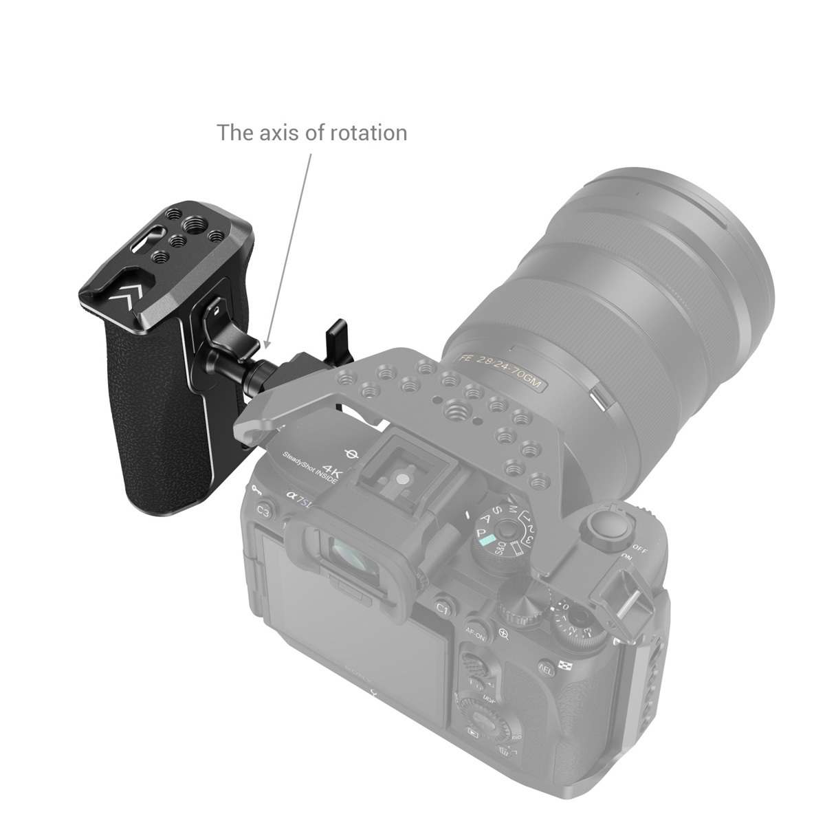 Smallrig 3260 drehbarer NATO-Griff (linke Seite)