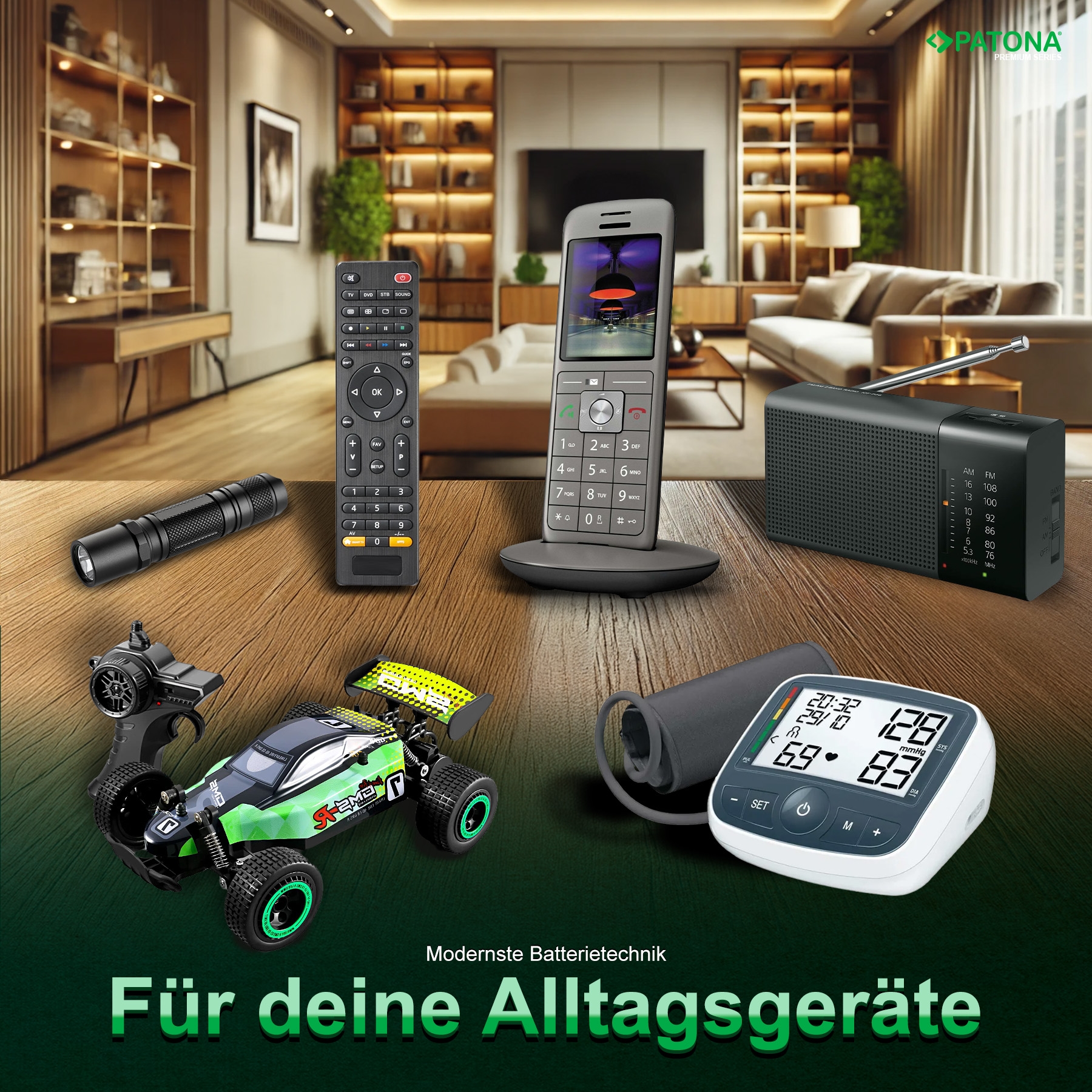 PATONA Premium 10 Stück Alkaline AAA Micro LR03 Batterie