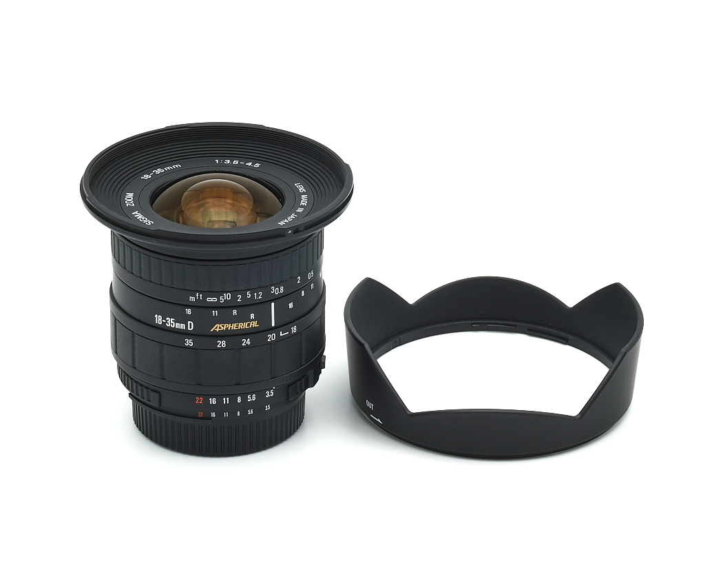 objektiv, 18-35mm, manueller fokus, schwarz, blendenaufsatz im lieferumfang