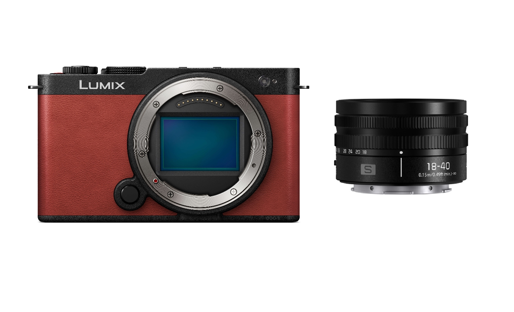 Panasonic Lumix S9 Gehäuse rot + Lumix S 18-40mm 4.5-6.3