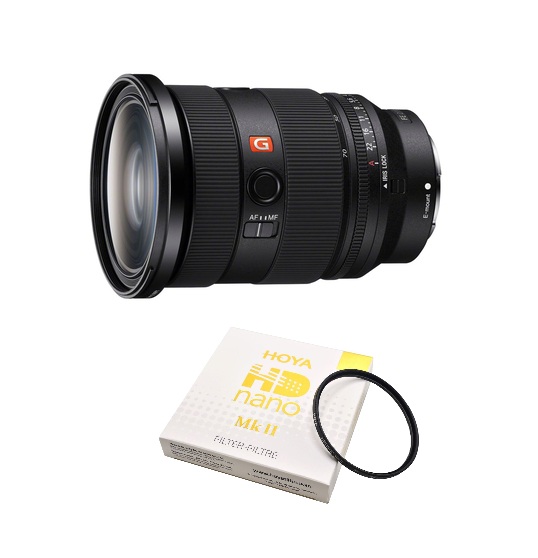 Sony FE SEL 24-70mm 2.8 GM II + Hoya UV-Filter HD nano MKII 82mm