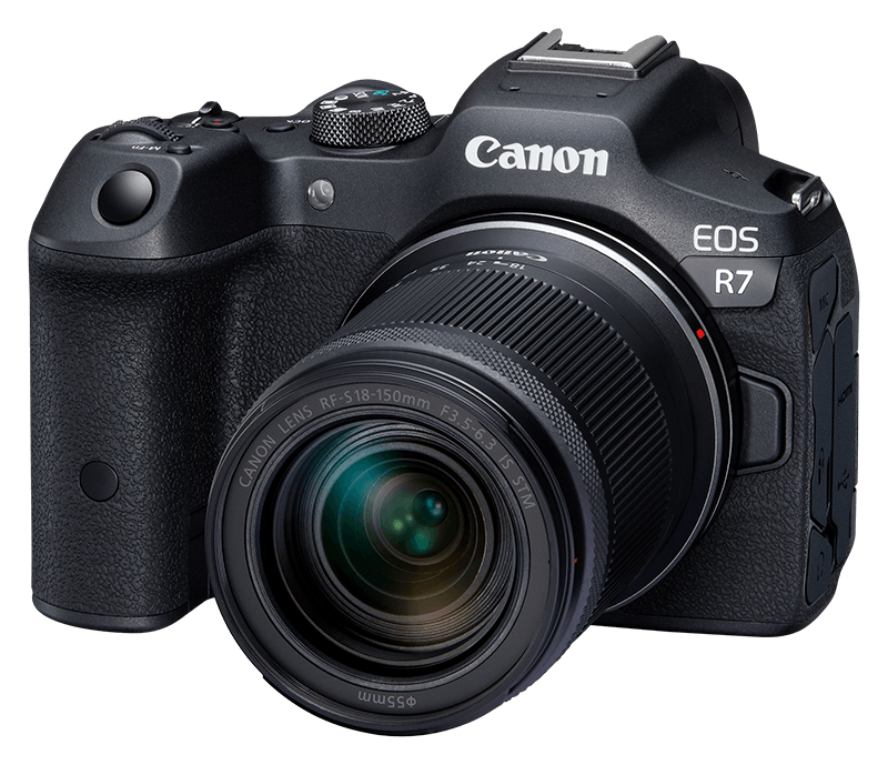 Canon EOS R7 + RF-S 18-150mm 3.5-6.3 IS STM + EF-EOS R Adapter