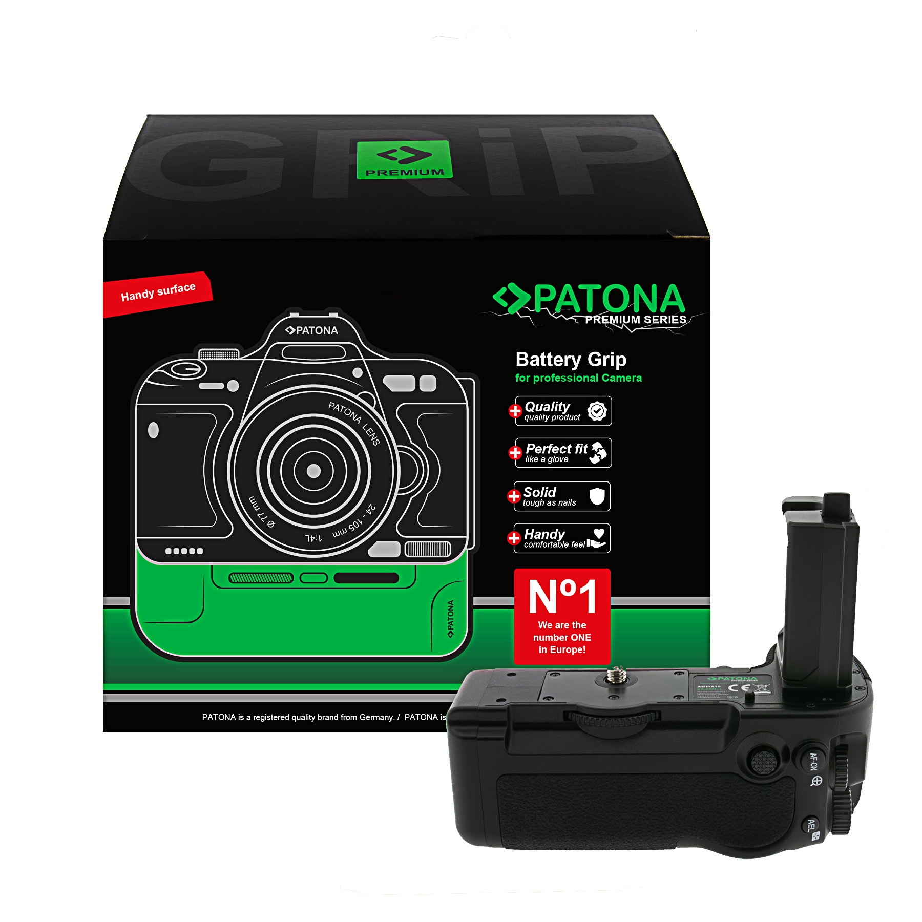 PATONA Premium Batteriegriff VG-C5 RC-L Sony A9 III A1 II für 2x NP-FZ100 Akkus