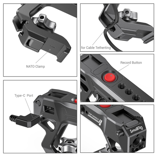 SmallRig 3322 Nato Top Handle with Record Start/Stop Remote Trigger