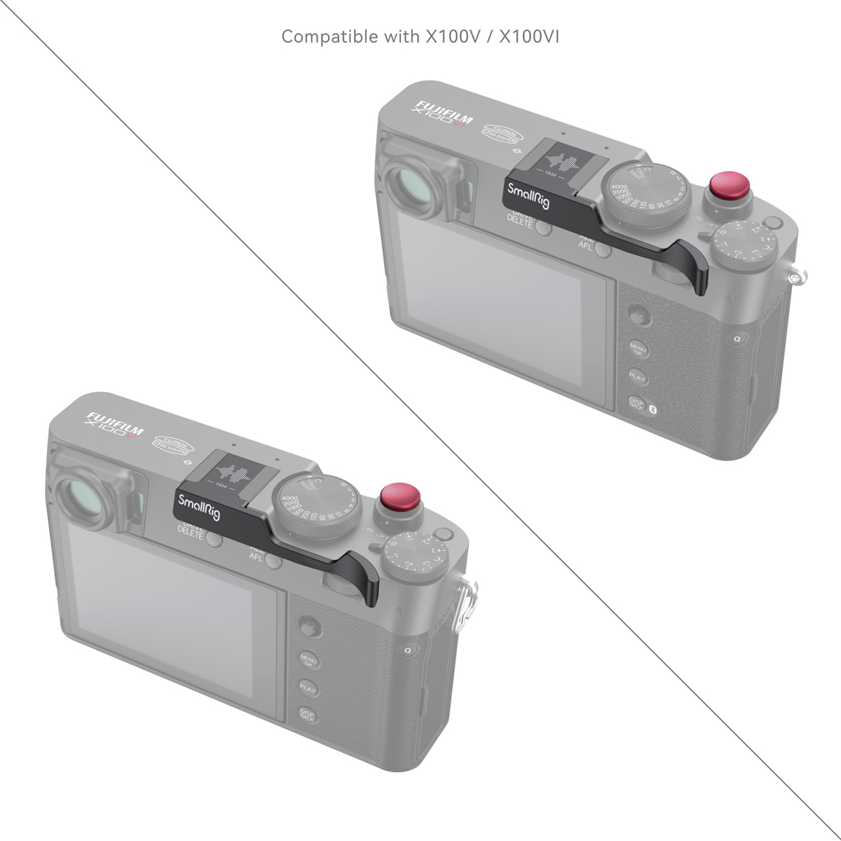 Smallrig 4559 Daumen-Griff schwarz für Fujifilm X100VI/X100V