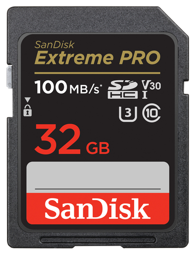 SanDisk ExtremePro SDHC-Karte 32GB 100MB/s V30 UHS-I U3