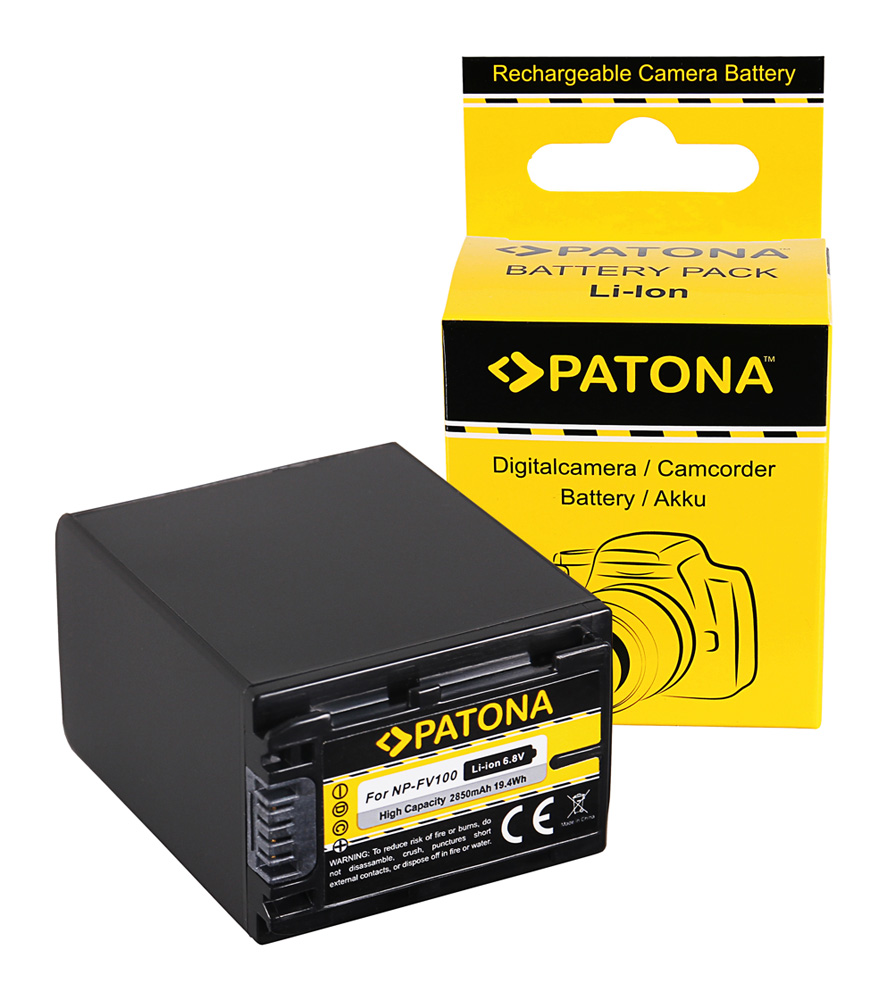 PATONA Hochleistungs LithIonen-Akku wie Sony NP-FV100