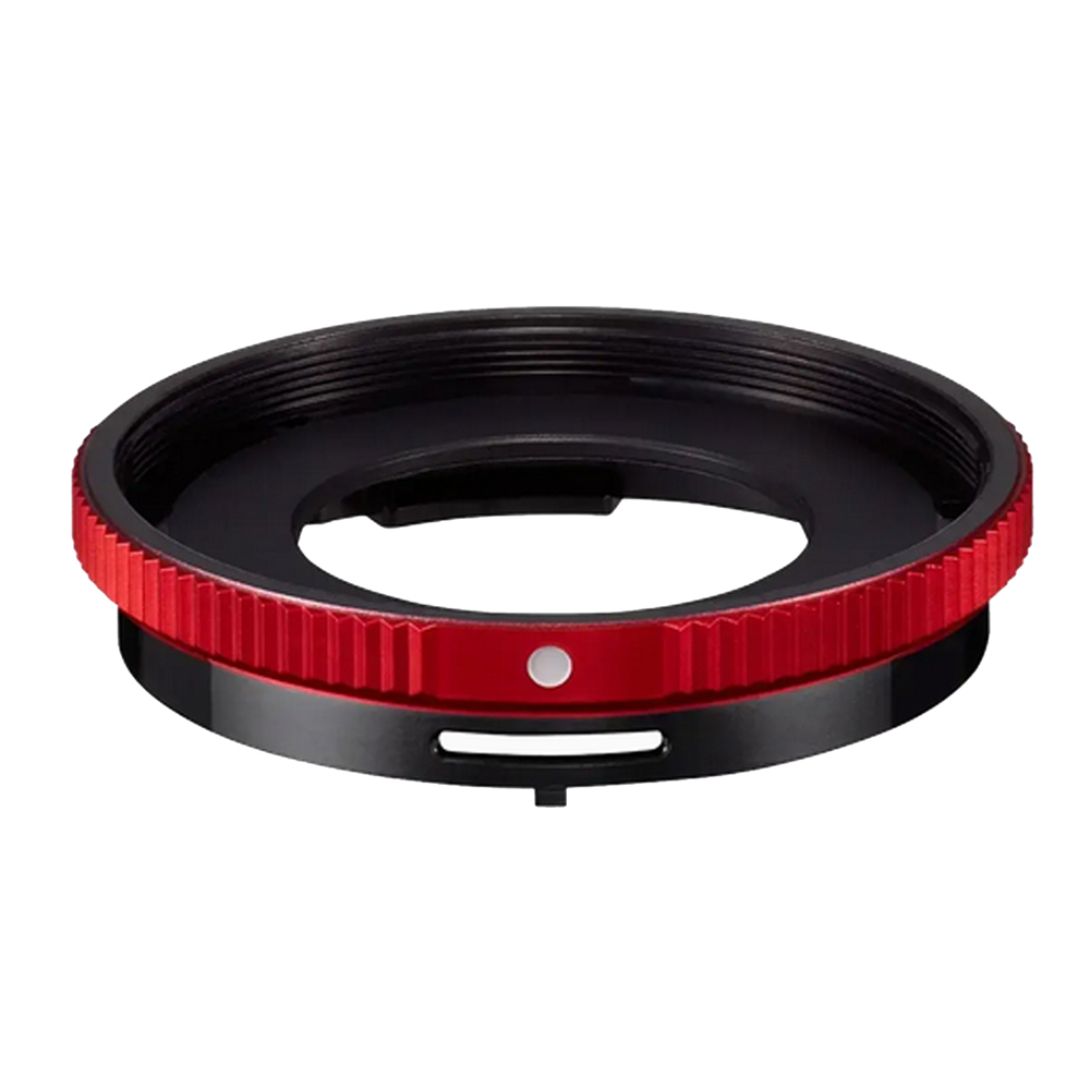 Montageadapter, Objektivfassung, roter Ring, Metallring, Zubehör