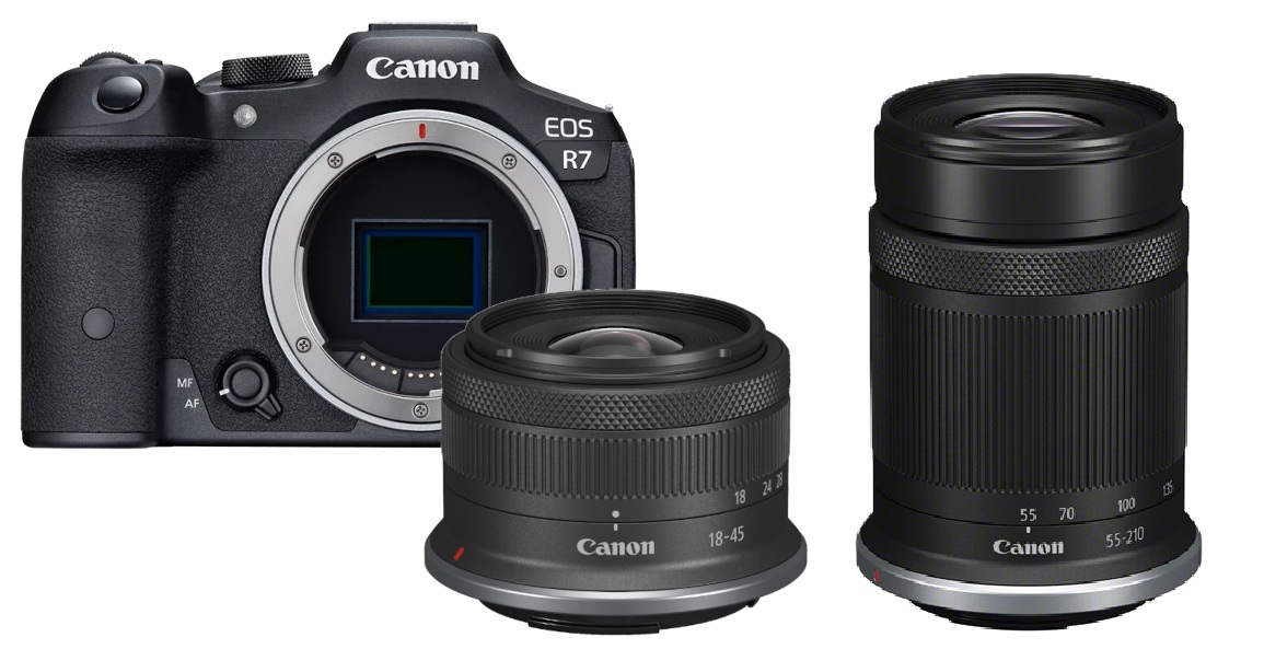 Canon EOS R7 + RF-S 18-45mm + RF-S 55-210mm IS STM