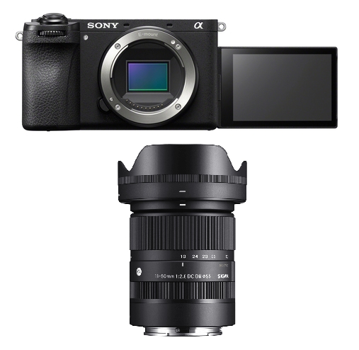 Sony Alpha 6700 Gehäuse + Sigma Contemporary 18-50mm 2.8 DC DN