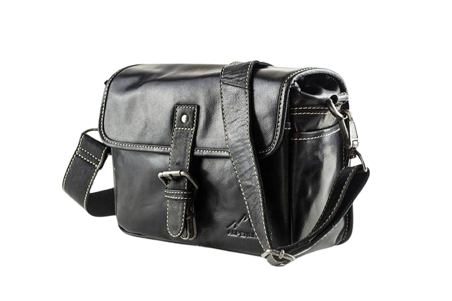 Alpenleder Kameratasche Presse ebony