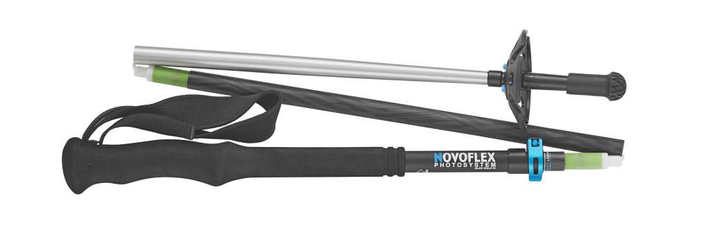 Novoflex 2x QuadroLeg Falt-Wanderstock, Carbon - 1/4"