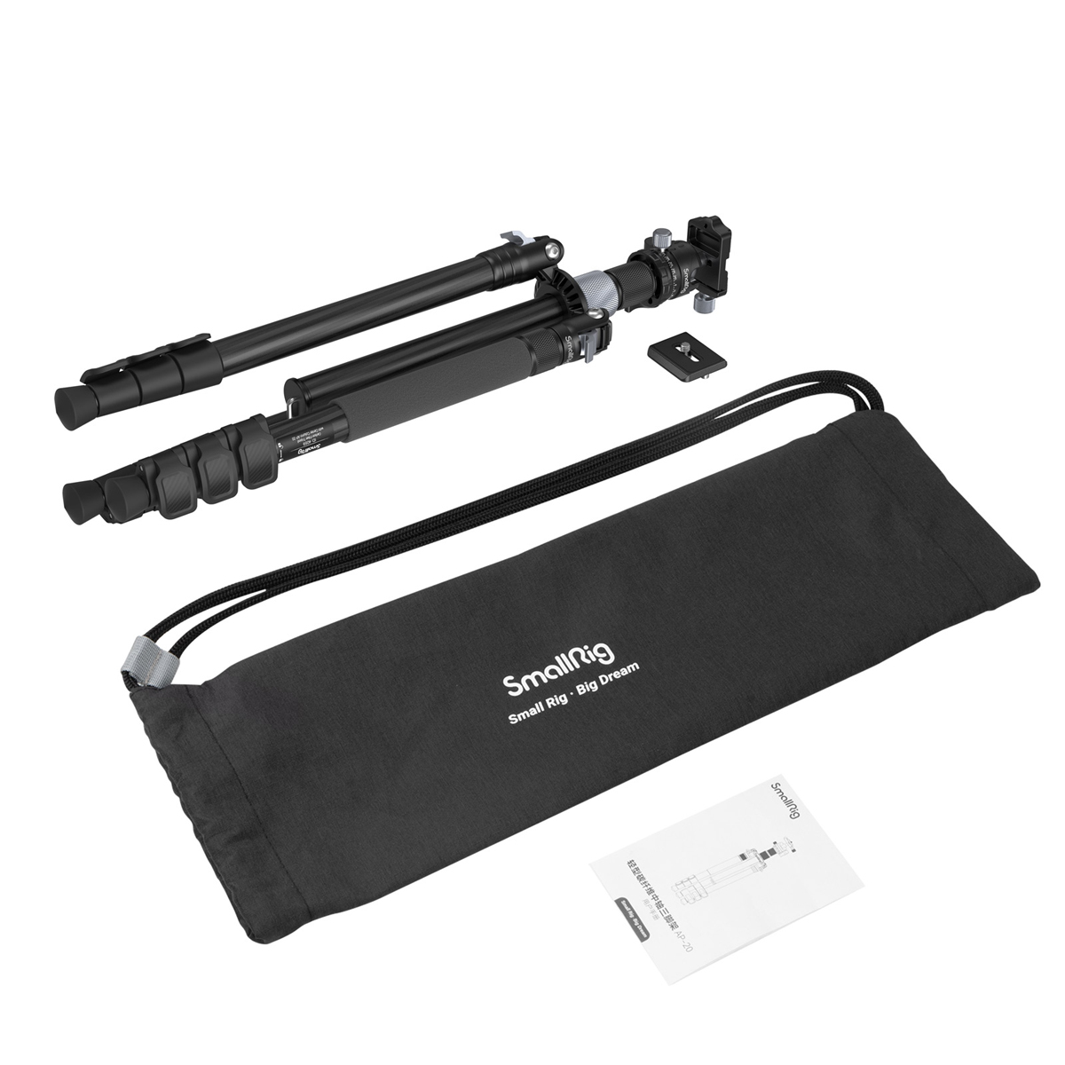 SmallRig 4059 Carbon-Stativ mit Mittelsäule AP-20