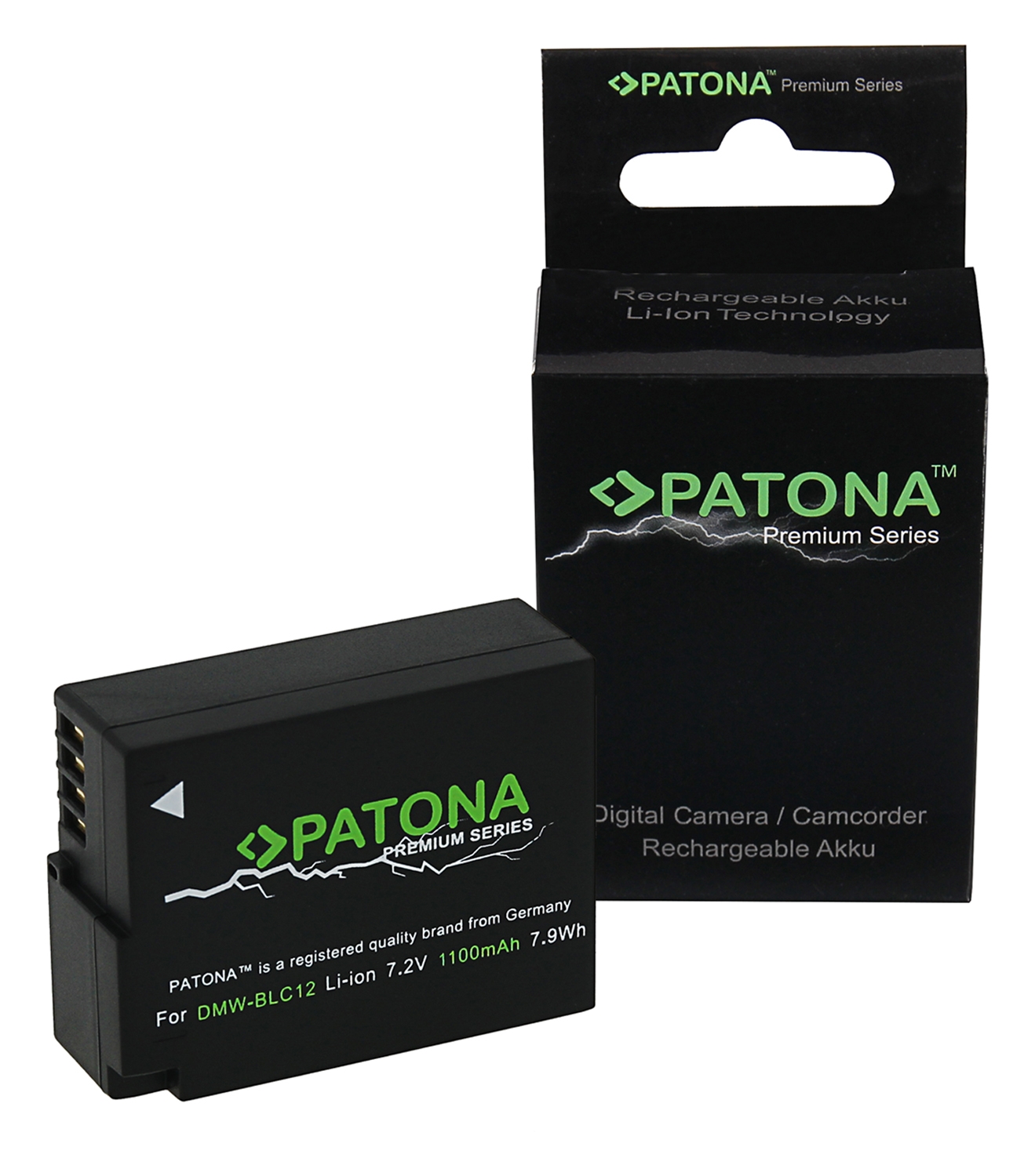 PATONA Premium Akku wie Panasonic DMW-BLC12