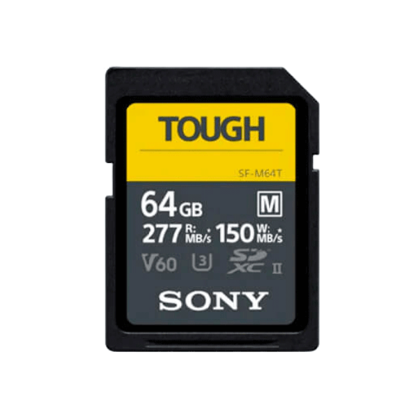 Sony TOUGH SDXC-Karte 64GB Cl10 UHS-II U3 V60 277/150 MB/s