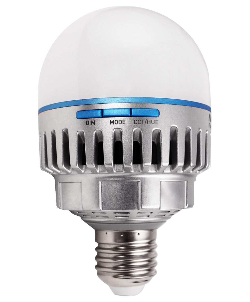Nanlite Pavo Bulb 10C 1er Kit RGBWW Farb-Effektleuchte, E27-Gewinde