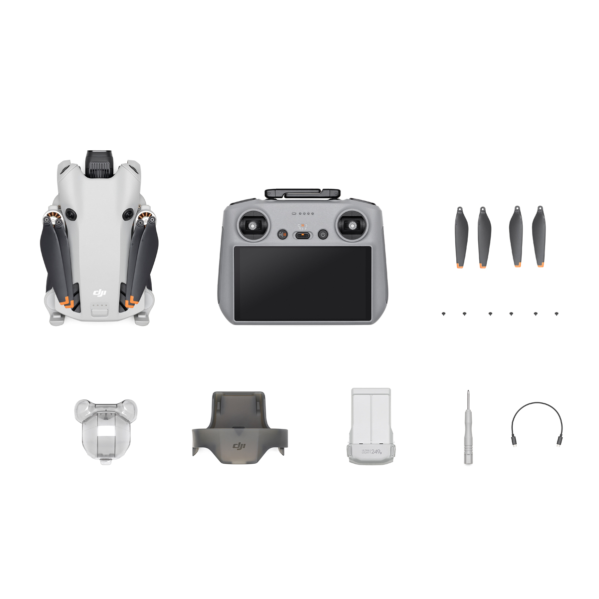 DJI Mini 4 Pro +  RC2 Quadrokopter + Fernsteuerung m. Display