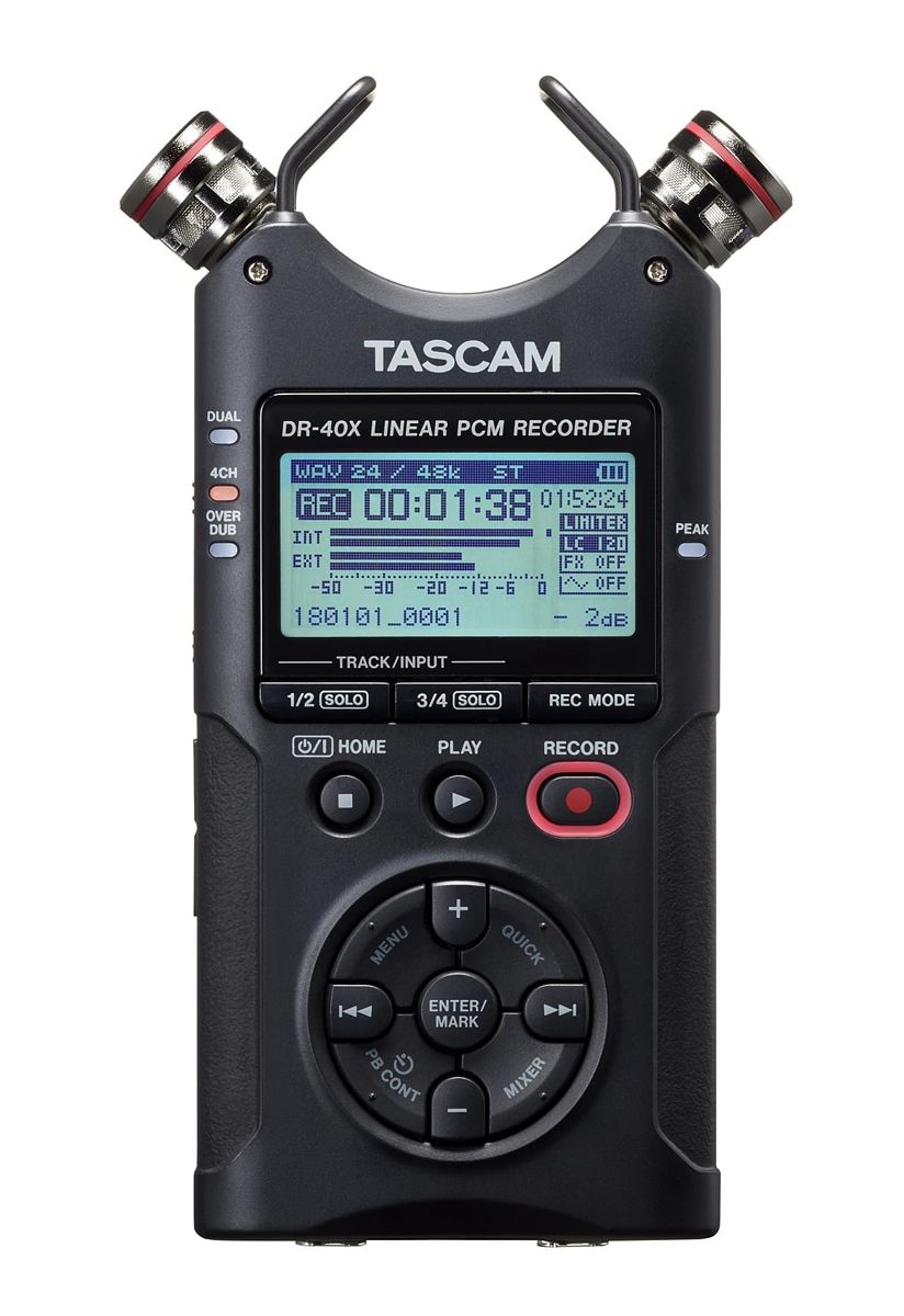 Tascam DR-40X 4-Spur-Audiorecorder und USB-Interface