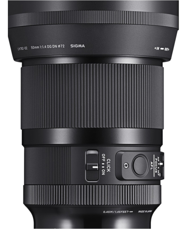 Sigma Art 50mm 1.4 DG DN für Sony E-Mount + V.M.C. Slim UV Filter 72mm