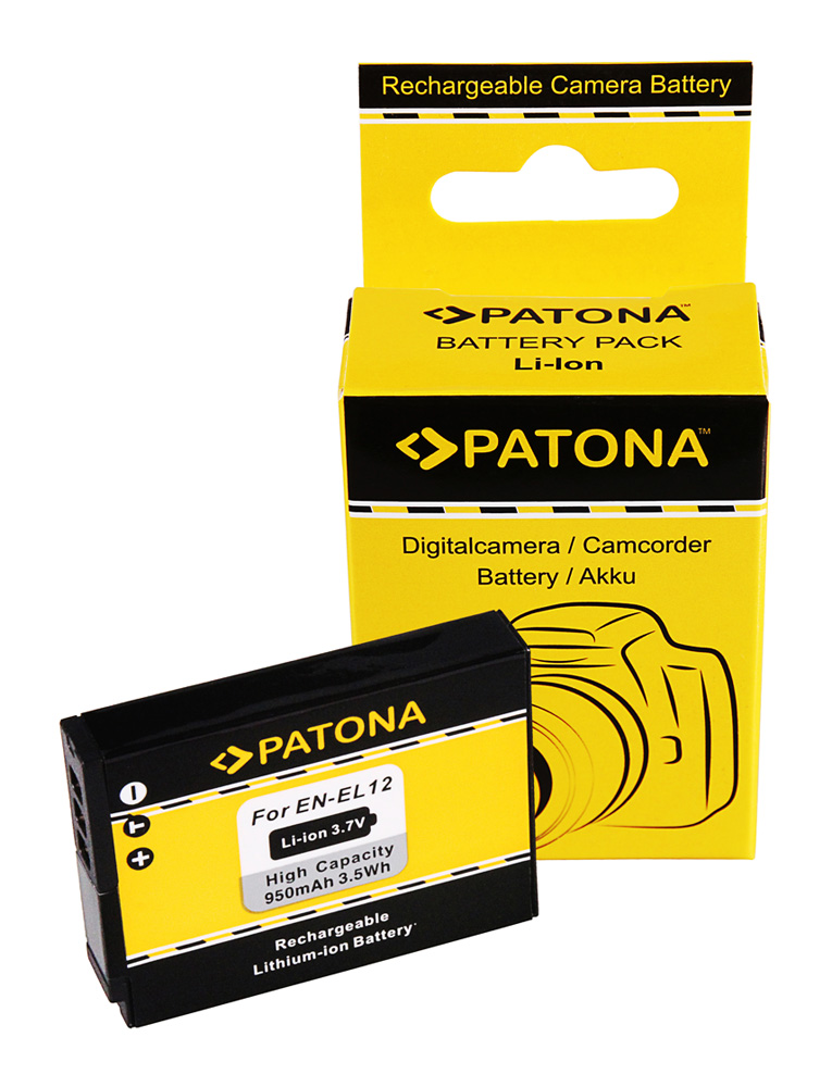 PATONA Hochleistungs LithIonen-Akku wie Nikon EN-EL12