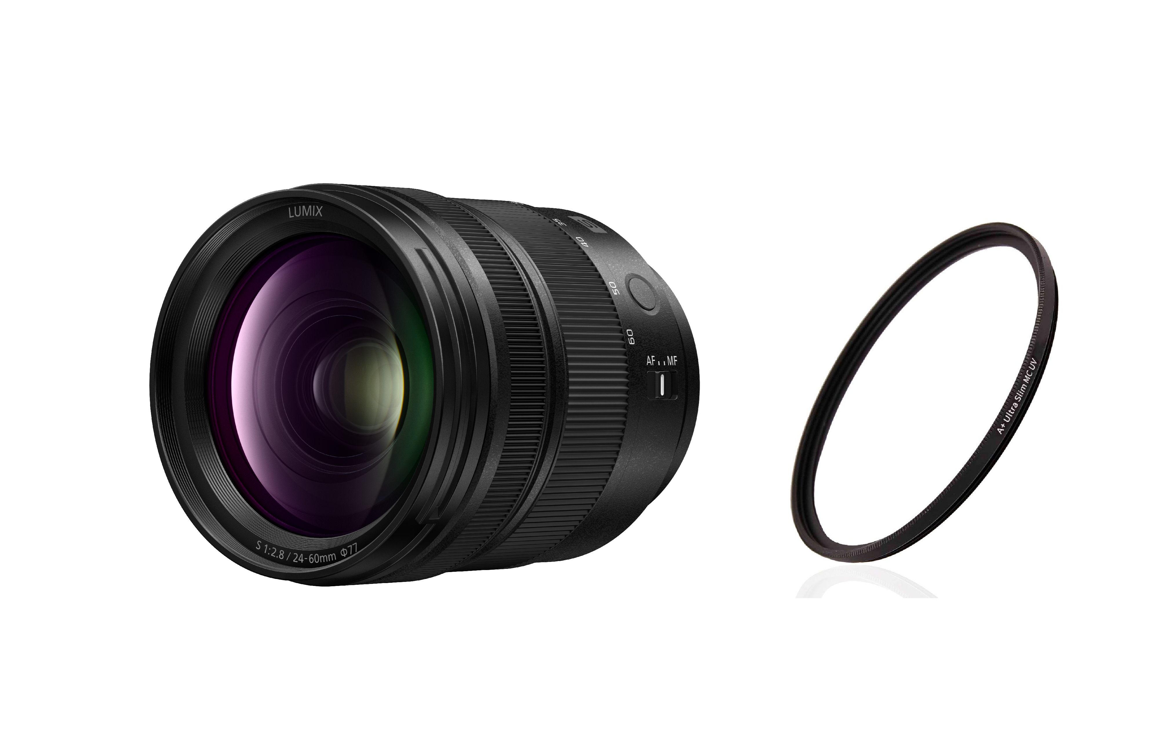 Panasonic Lumix S 24-60mm 2.8 + V.M.C. 77mm Slim UV-Filter Panasonic Lumix S 24-60mm 2.8 + V.M.C. 77mm Slim UV-Filter