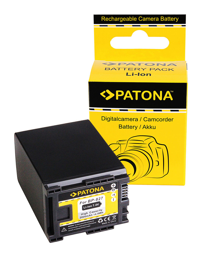 PATONA Hochleistungs LithIonen-Akku wie Canon BP-827