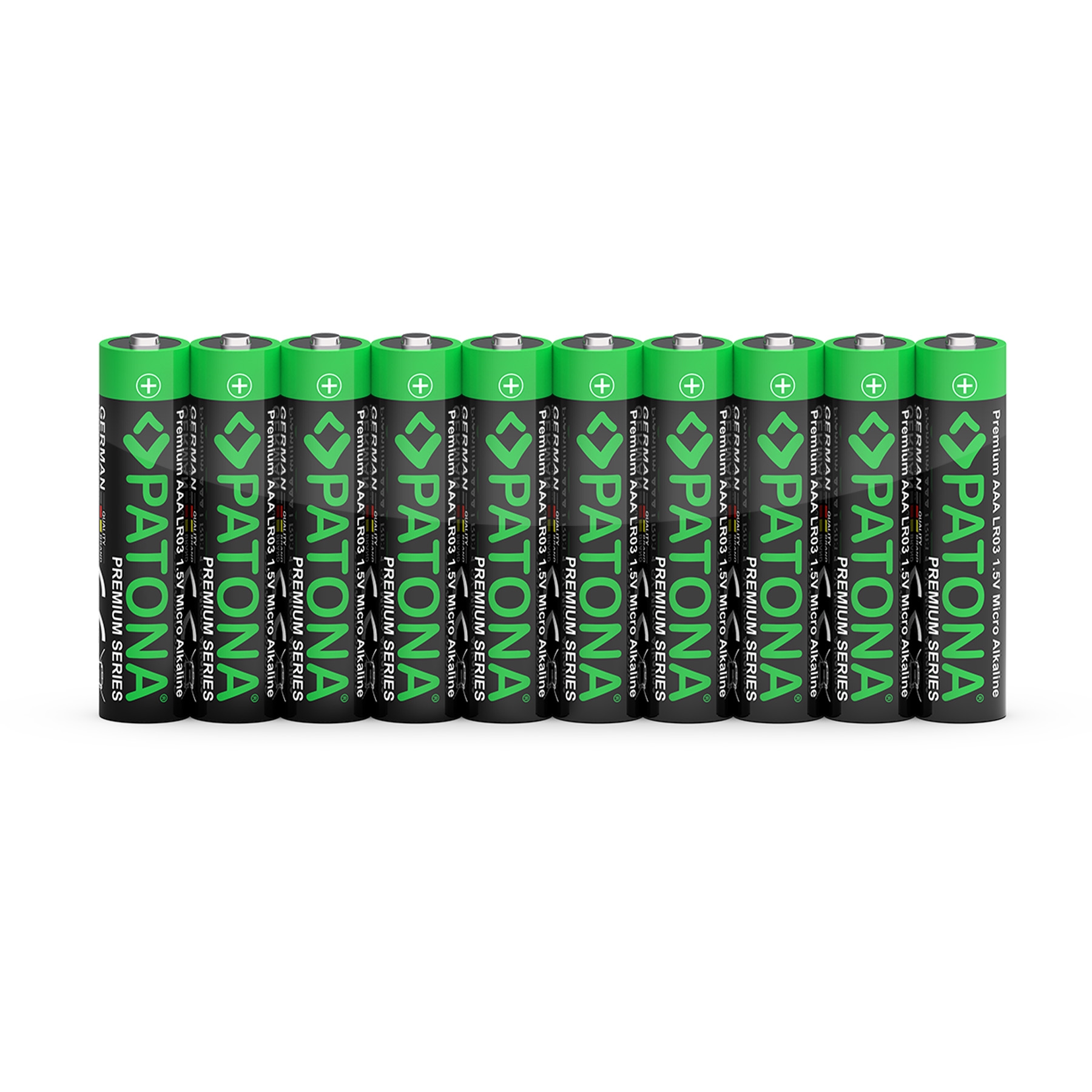 PATONA Premium 10 Stück Alkaline AAA Micro LR03 Batterie