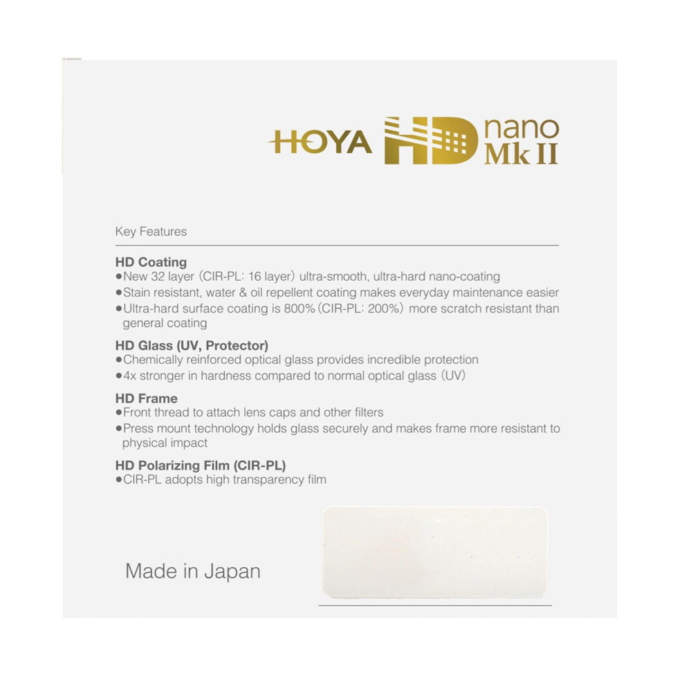 Hoya UV-Filter HD nano MKII 72mm