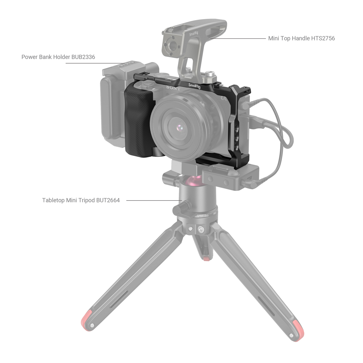 Smallrig 3538B Cage mit Griff für Sony ZV-E10 