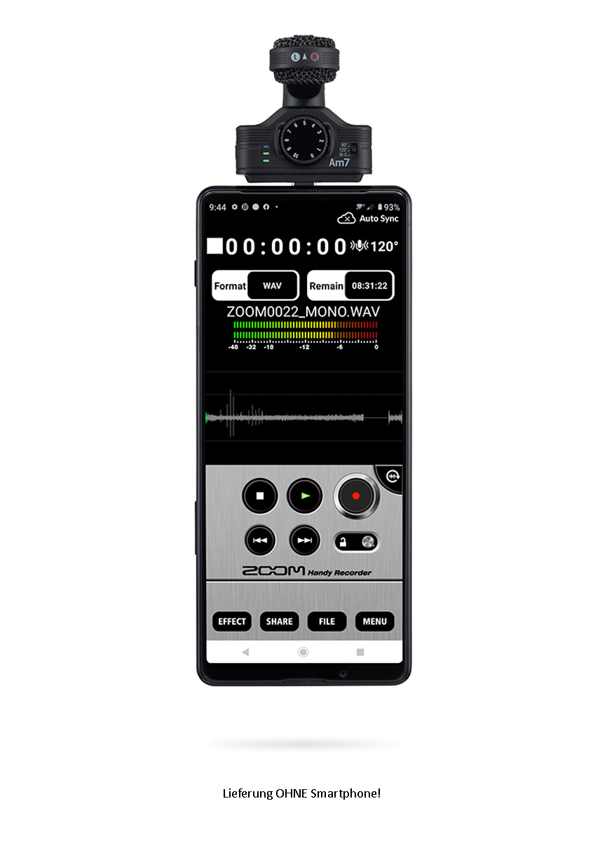 Zoom Am7 MS Stereo Mikrofon mit USB-C Stecker 
