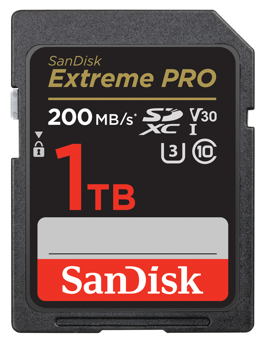 SanDisk ExtremePro 1 TB SDXC 200MB/s V30 UHS-I U3