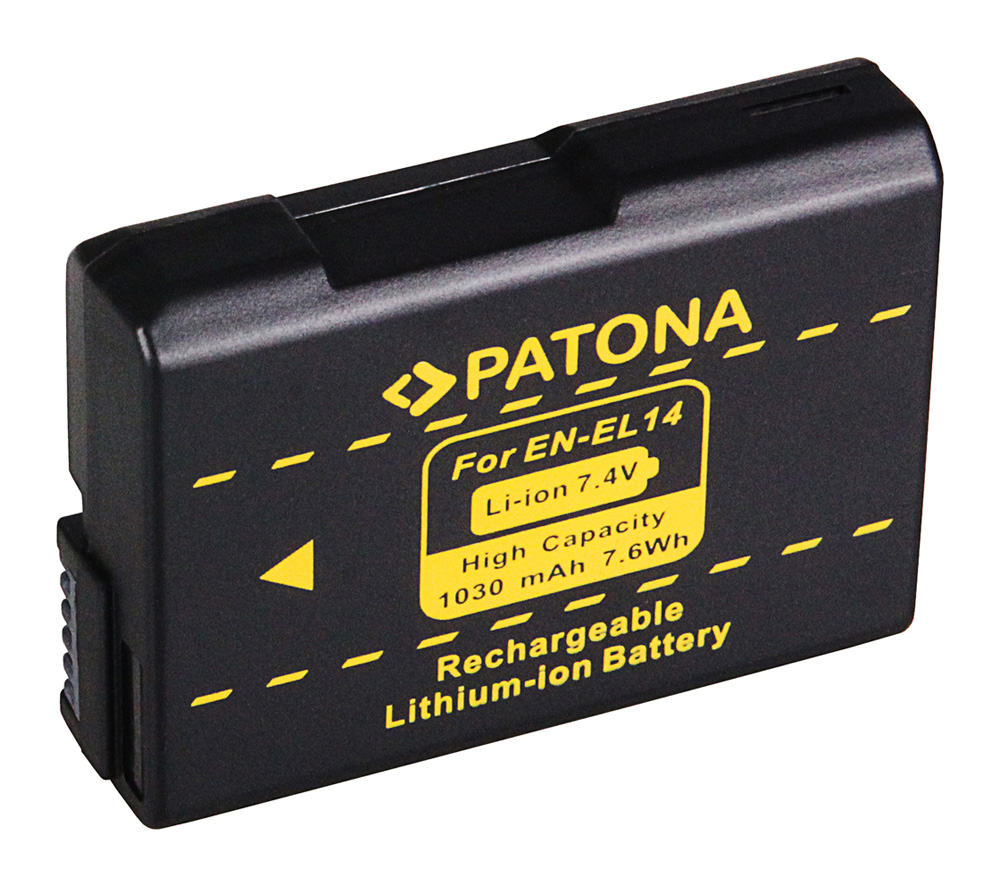 PATONA Hochleistungs LithIonen-Akku wie Nikon EN-EL14