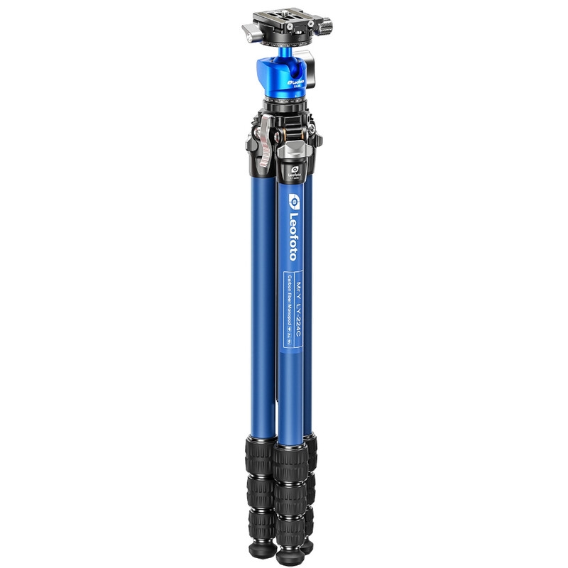 Leofoto Carbon-Dreibeinstativ LY-224C Mr.Y + Ballhead LH-25 R Black