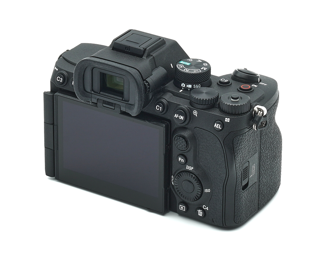 kamera, digital, SLR, Rückseite, LCD-Bildschirm
