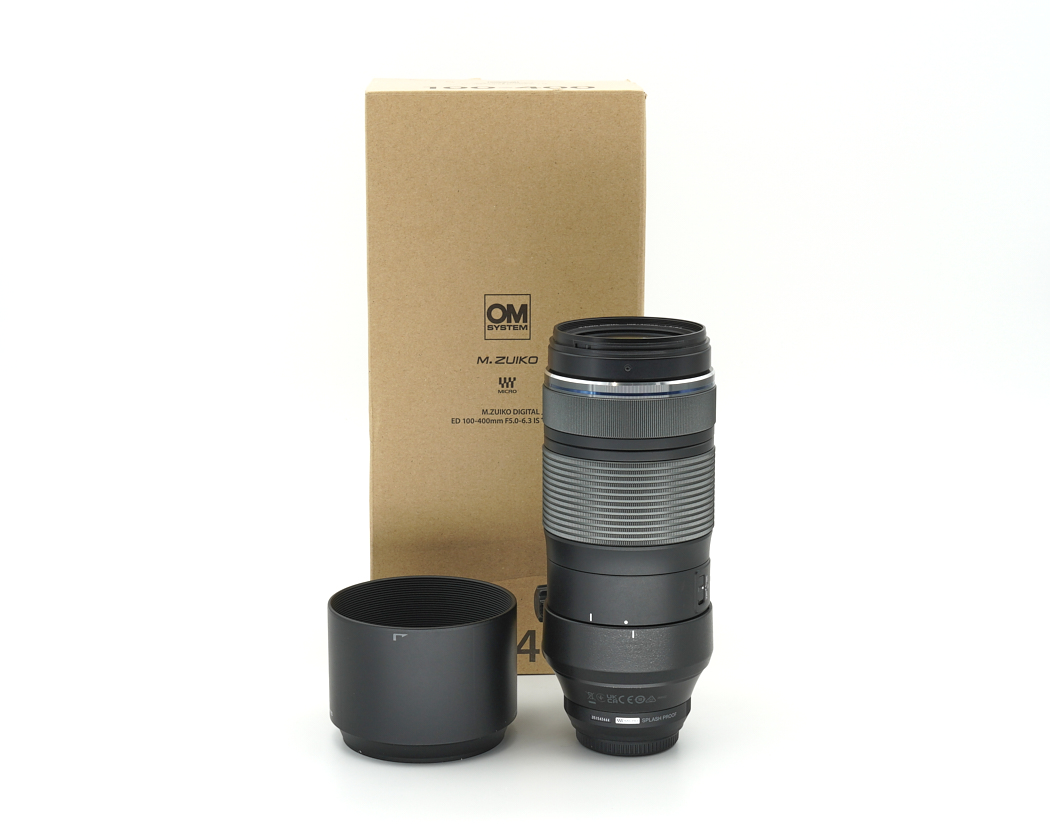 OM SYSTEM M.Zuiko ED 100-400mm 5.0-6.3 IS Objektiv schwarz Ausstellungsstück #41282**
