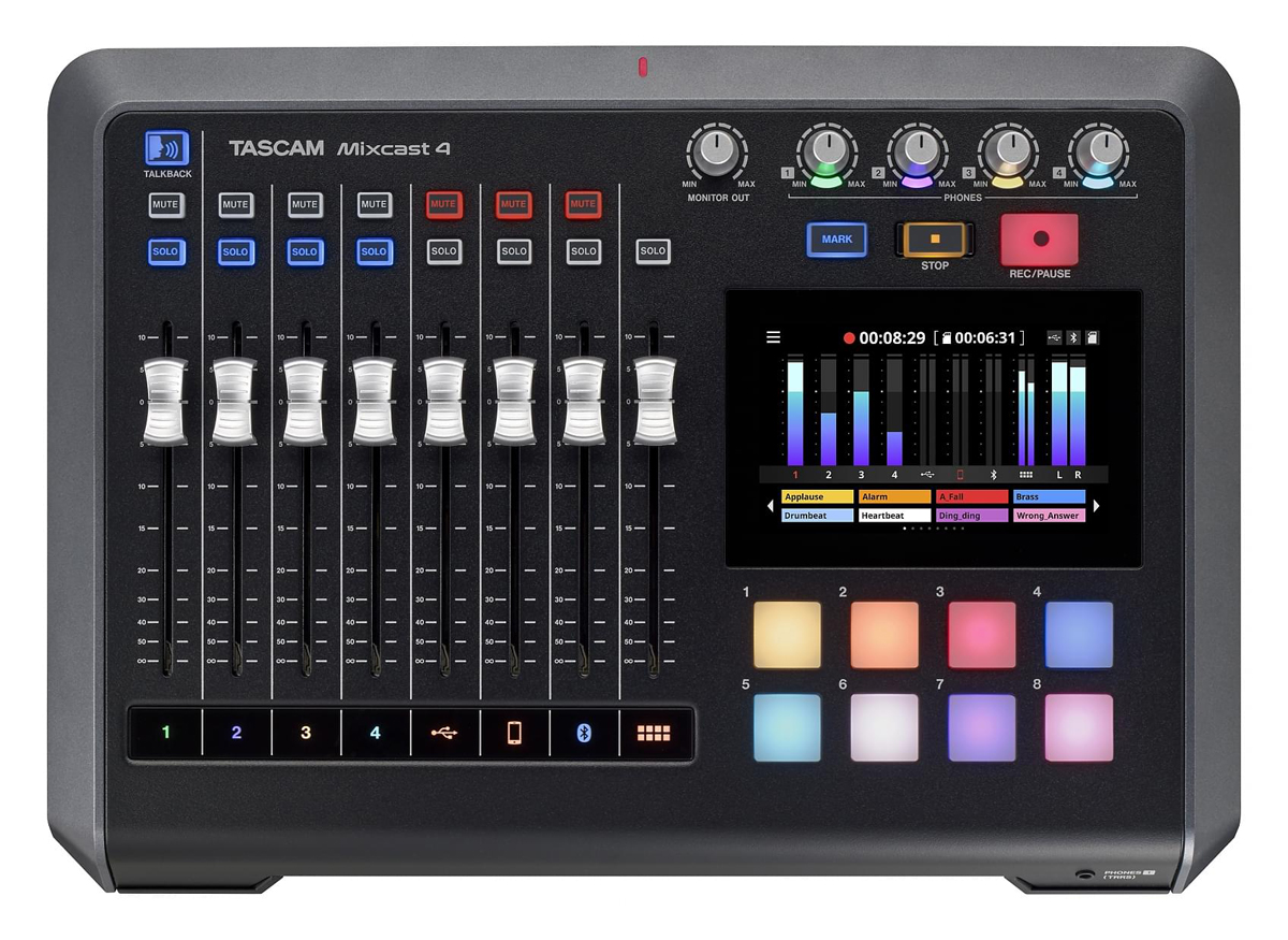 Tascam Mixcast 4 Podcast - Aufnahmemischpult
