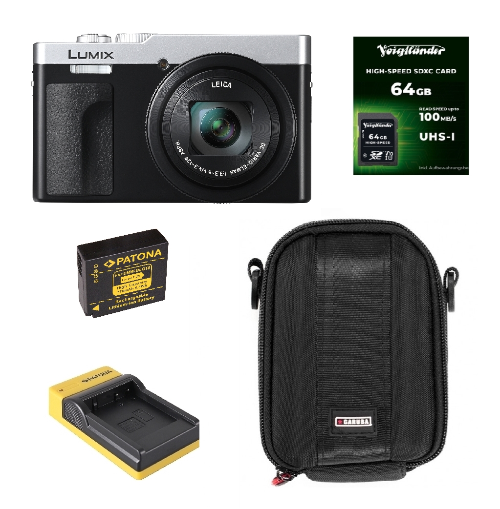 kamera, Kompakt, Objektiv, Speicherkarte, Tasche