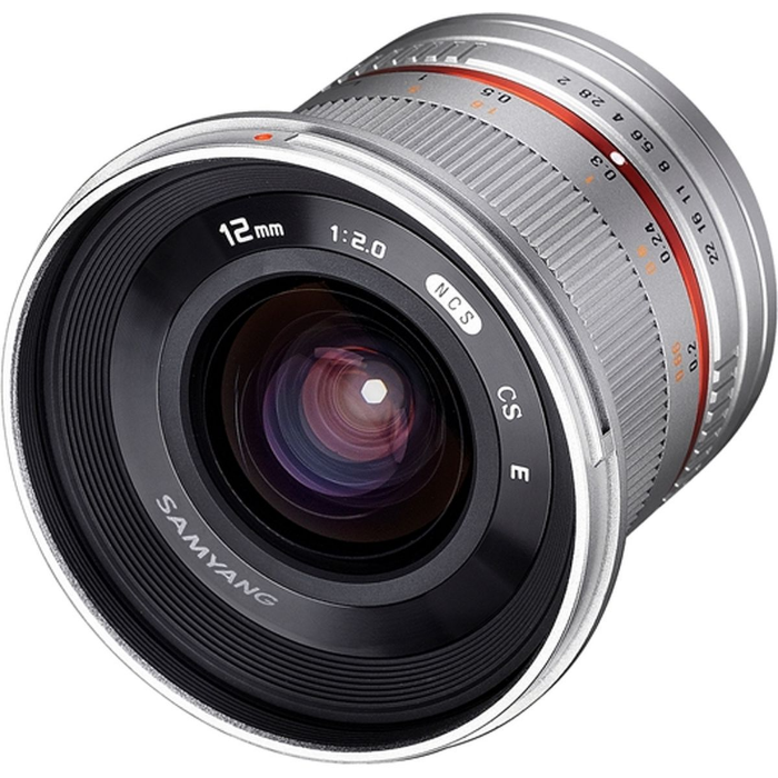 Samyang MF 12mm 2.0 APS-C Fuji X silber