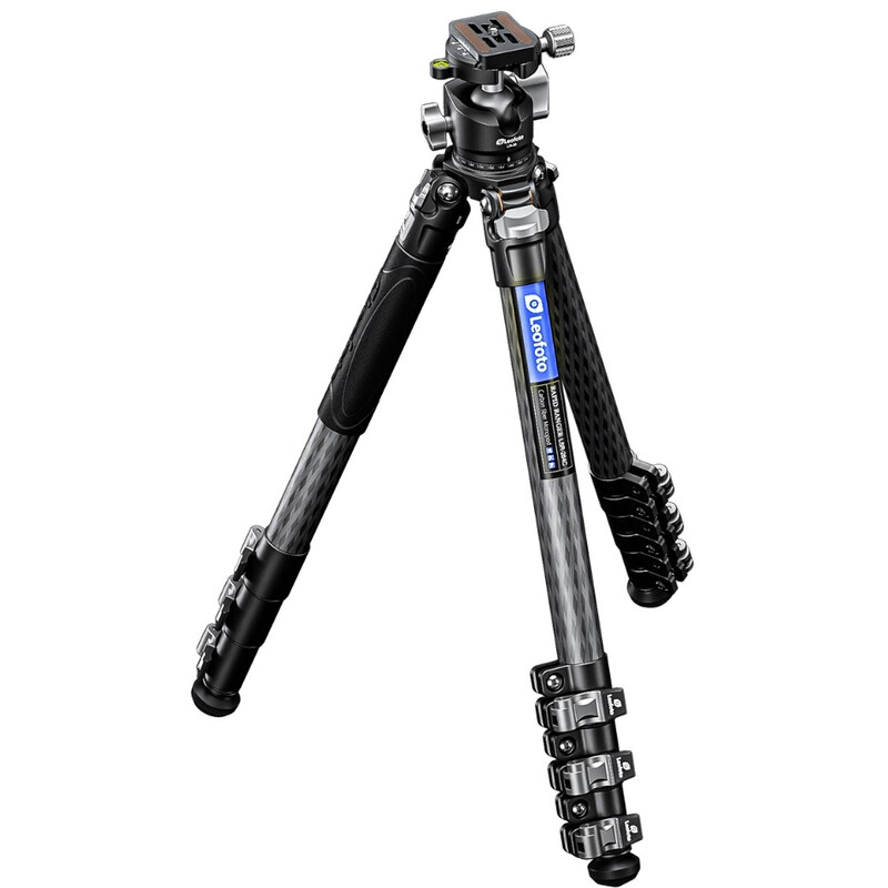 Leofoto Carbon-Dreibeinstativ LSR-324C Rapid Ranger mit Beinklemmen + Ballhead LH-40