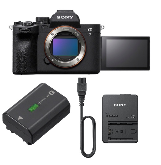 Sony Alpha 7 IV + Sony BC-QZ1 Ladegerät + Sony NP-FZ100 Akku