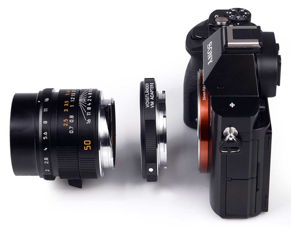 Voigtländer Adapter VM / E II Leica M an Sony E-Mount