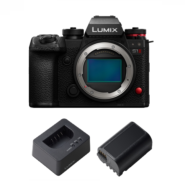 Panasonic Lumix DC-S1 II Gehäuse + BTCD15 Akku-Ladegerät + BLK22E Akku