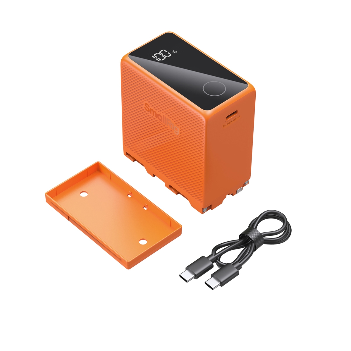 SmallRig 4576 NP-F970 orange, USB-C wiederaufladbarer Akku