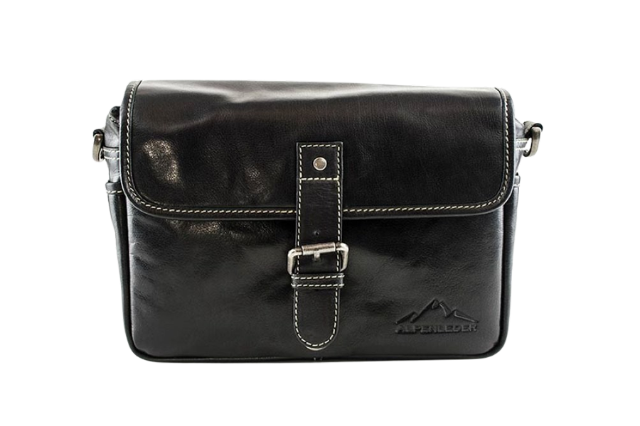 Alpenleder Kameratasche Presse ebony